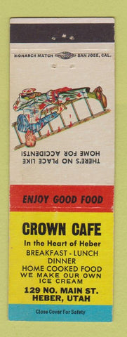 Matchbook Cover - Crown Cafe Heber UT