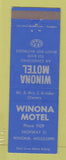 Matchbook Cover - Winona Motel Winona MS