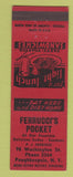 Matchbook Cover - Ferrucci's Pocket Poughkeepsie NY restaurant