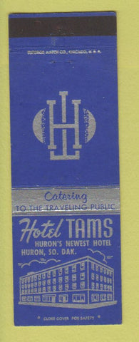 Matchbook Cover - Hotle Tams Huron SD
