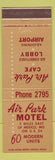 Matchbook Cover - Air Park Motel Mexico MO