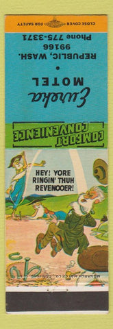 Matchbook Cover - Eureka Motel Republic WA hillbilly