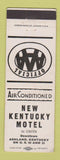 Matchbook Cover - New Kentucky Motel Ashland KY