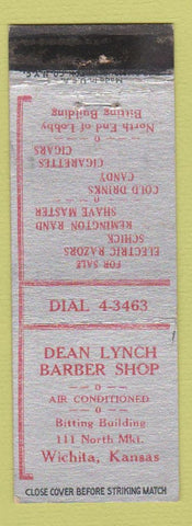 Matchbook Cover - Dean Lynch Barber Shop Wichita KS