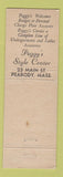 Matchbook Cover - Peggy's Style Center Peabody MA