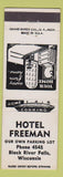 Matchbook Cover - Hotel Freeman Black River Falls WI