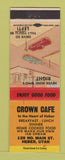 Matchbook Cover - Crown Cafe Heber UT