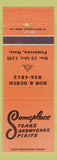 Matchbook Cover - Someplace Steaks Sandwiches Spirits Pembroke MA
