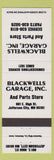 Matchbook Cover - Blackwells Garage Auto Parts Jefferson City MO