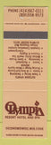 Matchbook Cover - Olympia Resort Hotel Oconomowoc WI WORN