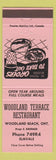 Matchbook Cover - Woodland Terrace Restaurant Woodland Beach ON