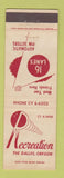 Matchbook Cover - Recreation Bowling Dalles OR