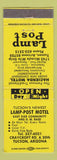Matchbook Cover - Lamp Post Tucson AZ Motel