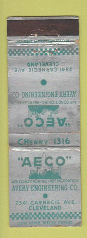 Matchbook Cover - AECO Avery Engineering Cleveland OH WORN