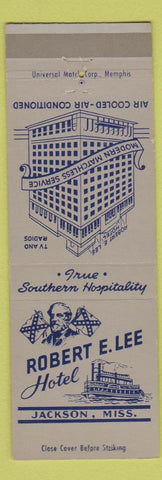 Matchbook Cover - Robert E Lee Htoel Jackson MS