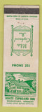 Matchbook Cover - White Cupboard Inn Woodstock VT low phone #