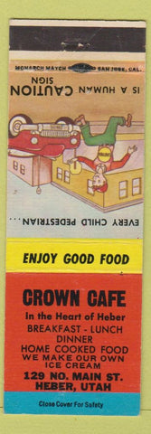Matchbook Cover - Crown Cafe Heber UT