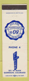 Matchbook Cover - 1st National Bank Gunnison Colorado 1961