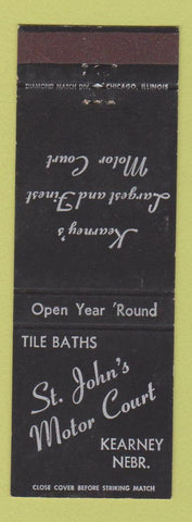 Matchbook Cover - ST John's Motor Court Kearney NE