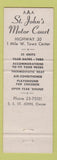 Matchbook Cover - ST John's Motor Court Kearney NE