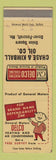 Matchbook Cover - GM Delco Heating Cooling Chase Kimball oil Dover Foxcroft ME