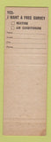 Matchbook Cover - GM Delco Heating Cooling Chase Kimball oil Dover Foxcroft ME