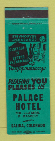 Matchbook Cover - Palace Hotel Salida Colorado