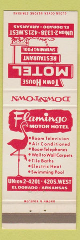 Matchbook Cover - Town House Motel Eldorado AR Flamingo