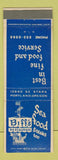 Matchbook Cover - Biff's Seafood Portland OR