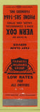 Matchbook Cover - Farmers Insurance Group Vern Cox Salem OR