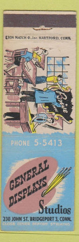 Matchbook Cover - General Displays Studios Bridgeport CT