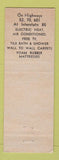 Matchbook Cover - Harold's Motel Salisbury N