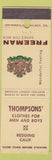 Matchbook Cover - Freeman Mens Shoes Redding CA