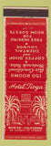 Matchbook Cover - Hotel Tioga Merced CA