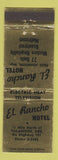 Matchbook Cover - El Rancho Motel Tillamook OR