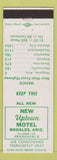 Matchbook Cover - New Uptown Motel Nogales AZ