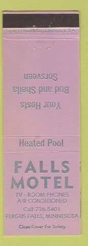 Matchbook Cover - Falls Motel Fergus Falls MN