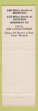 Matchbook Cover - Monte Cristo Motor Court Restaurant Grenada MS