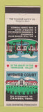 Matchbook Cover - Wismer Court Camden TN