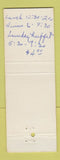 Matchbook Cover - Bob Taylor's Homestead Exeter NH