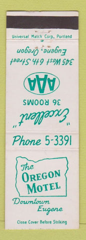 Matchbook Cover - Oregon Motel Eugene OR