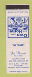 Matchbook Cover - Jim Burnette Real Estate Grants Pass OR