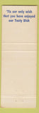 Matchbook Cover - White Front Lunch hot dogs New Castle PA
