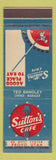 Matchbook Cover - Sutton's Cafe Provo UT
