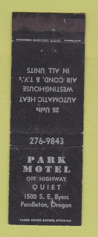 Matchbook Cover - Park Motel Pendleton OR