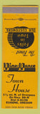 Matchbook Cover - Town House Eugene OR yellow
