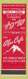 Matchbook Cover - Alps CAfe Mount Pleasant TX