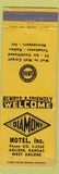 Matchbook Cover - Diamond Motel Abilene KS