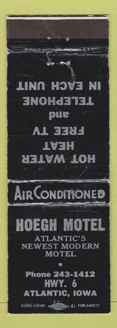Matchbook Cover - Hoegh Motel Atlantic IA