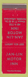 Matchbook Cover - Jan Lin Motor Inn Rogers AR